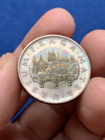 《竞宝斋》第430场 周日，周一，周二 3场连拍 （全场包邮） 捷克2012年50克朗双色币