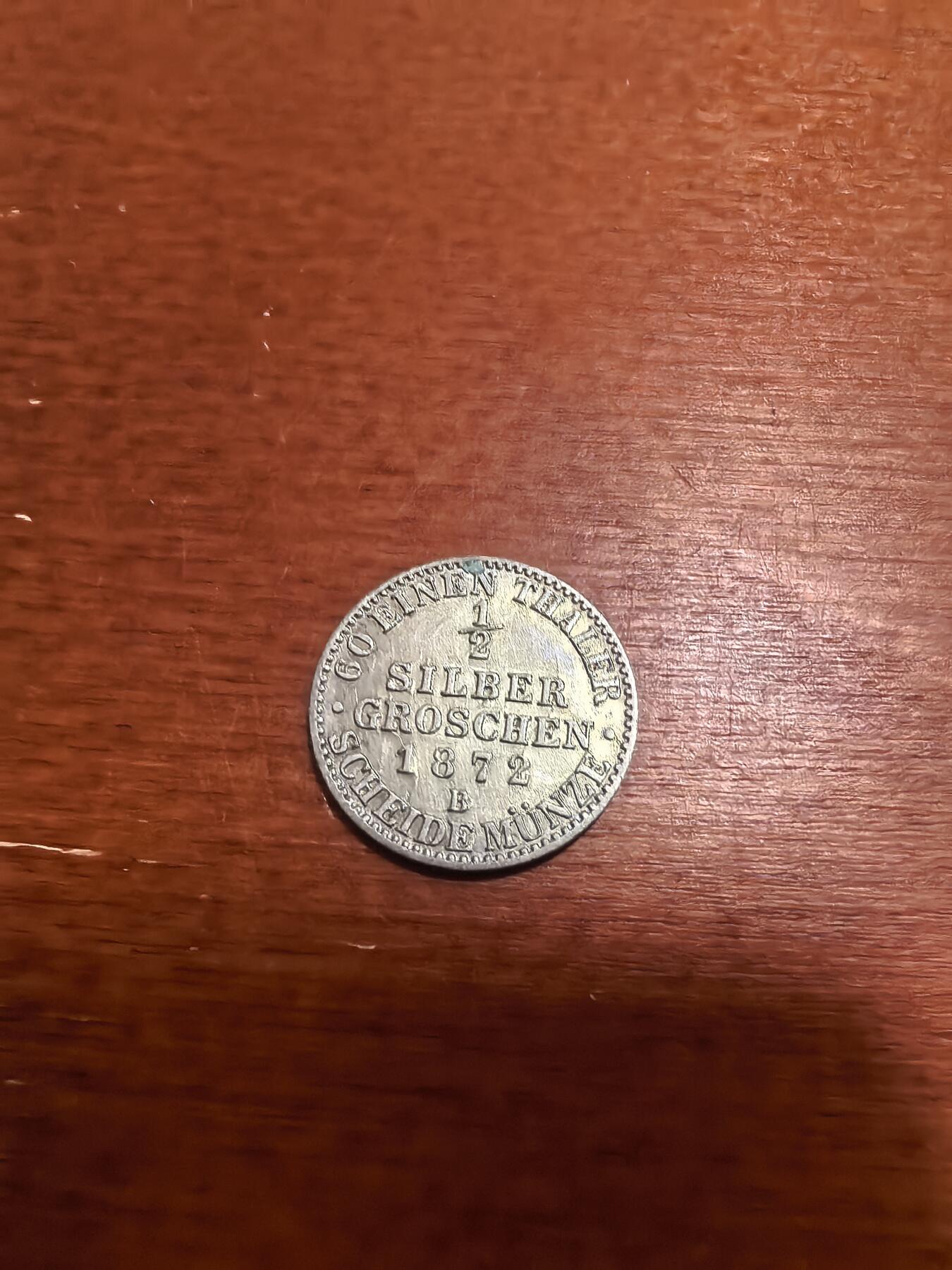 长老汇蛇年精选第六十五场拍卖 1872德国普鲁士威廉一世1/2格罗申银币