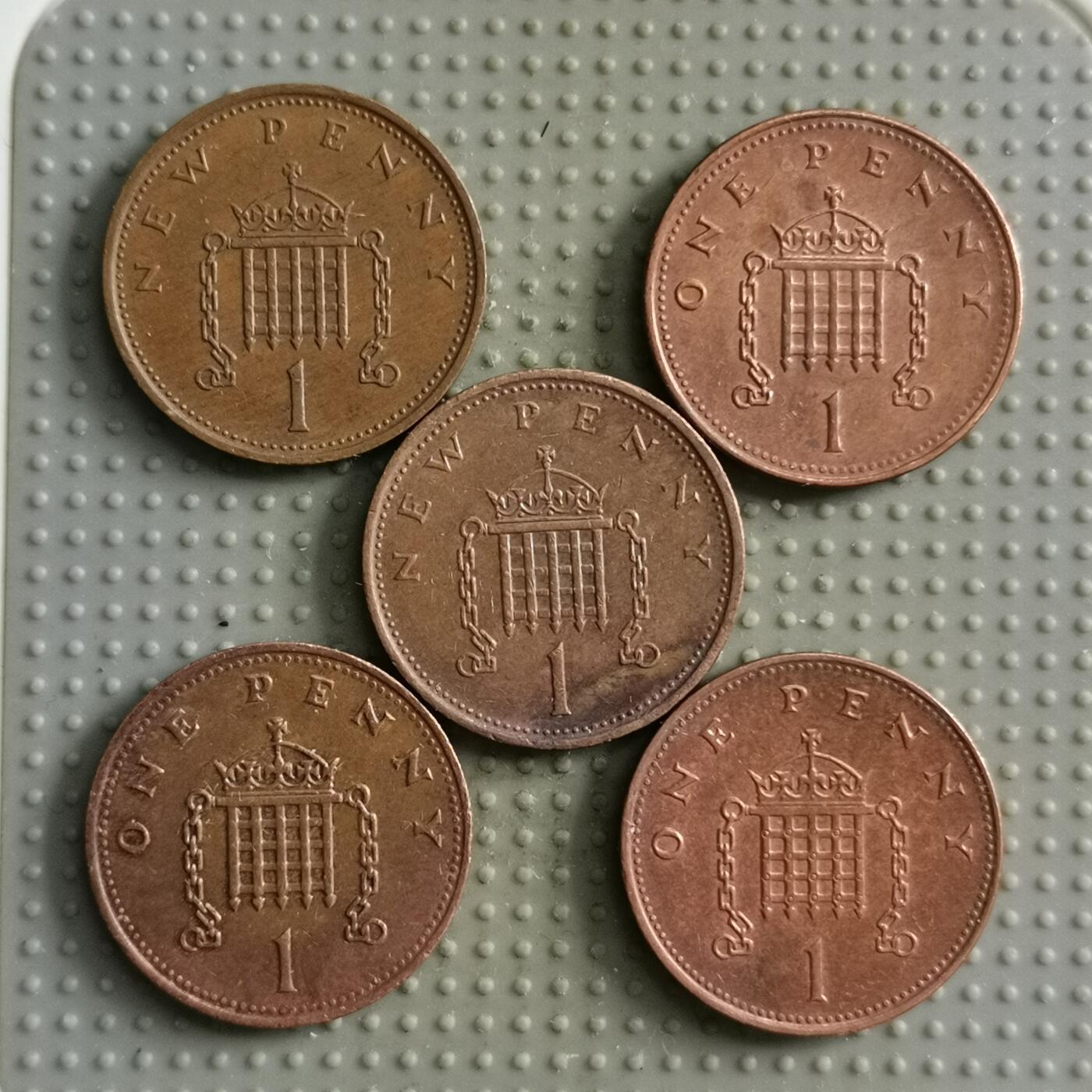 2025年第104场各国散币拍卖（总第104场） 英国1便士5枚