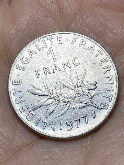 2025年第一百一十四场(总第一百四十场）外国好品散币(免佣金) - 法国🇫🇷1977年1法郎(海豚标)