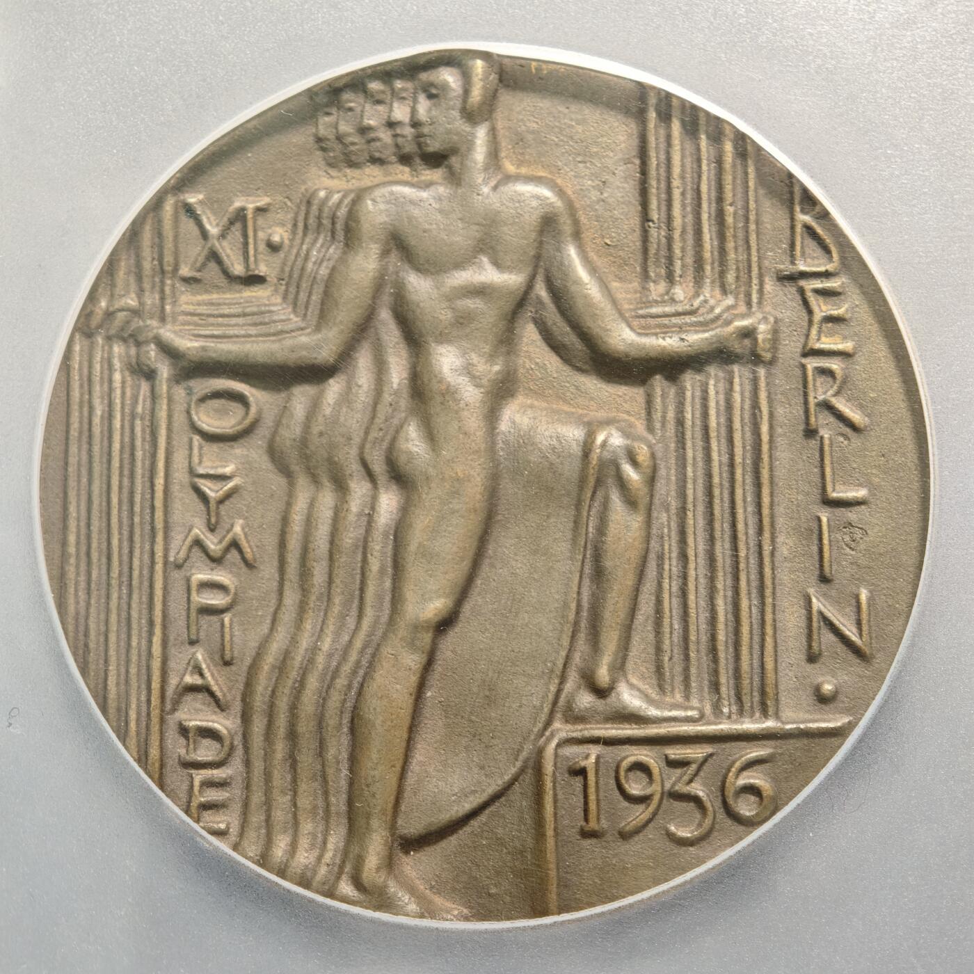 【德藏】世界币章拍卖第150期（拍品征集中~欢迎藏友联系） 1936年 德国第三帝国柏林奥运会大铜章 PCGS SP65 少见品种（原图请查询PCGS官网或联系客服）