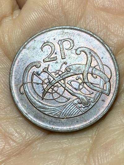 2025年第一百一十四场(总第一百四十场）外国好品散币(免佣金) - 爱尔兰🇮🇪1986年2便士(共和国时期第二套第一版，青铜材质无磁版)
