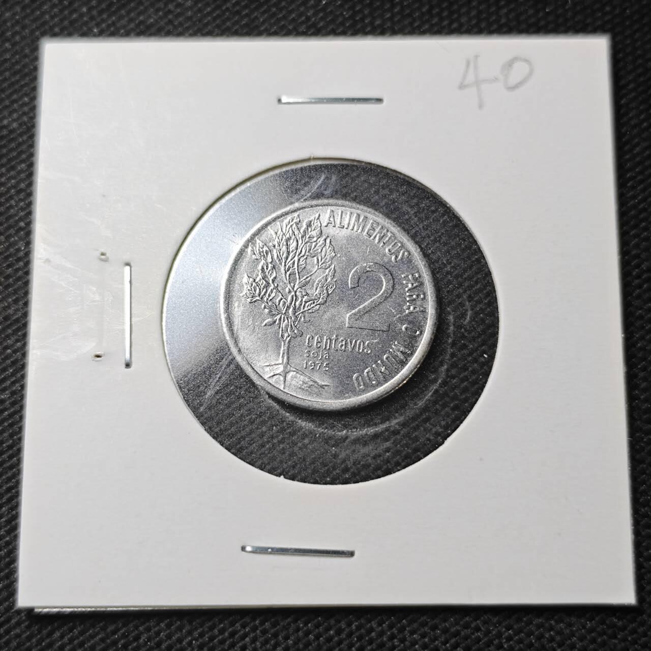 KK钱币收藏小铺  纪念币专场  2月预留时间 周末发货   1975巴西农粮纪念币2分 好品