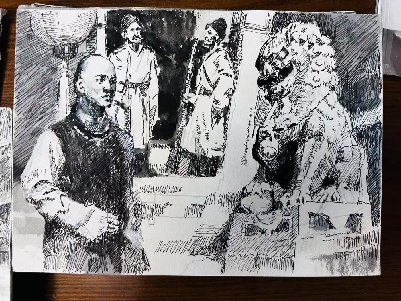 大连首届红藏暨第十一届全国连交会 连环画拍卖 旅顺口人（原稿） 出版社： 年代：2024 开本：16 113幅加封面8开 陈宗舜