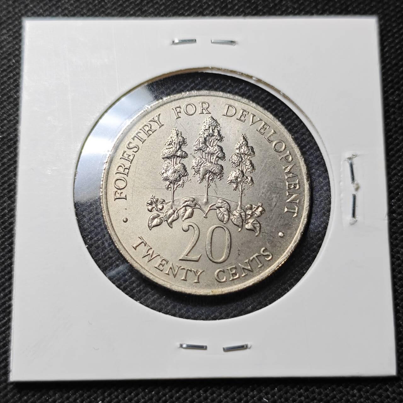 KK钱币收藏小铺  纪念币专场  2月预留时间 周末发货  1976牙买加20分纪念币 好品