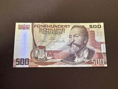 喜羊羊钱币收藏2025第10期(原相机拍摄普惠场) - 奥地利	P-151 1985年500先令		AU+				F100804D			