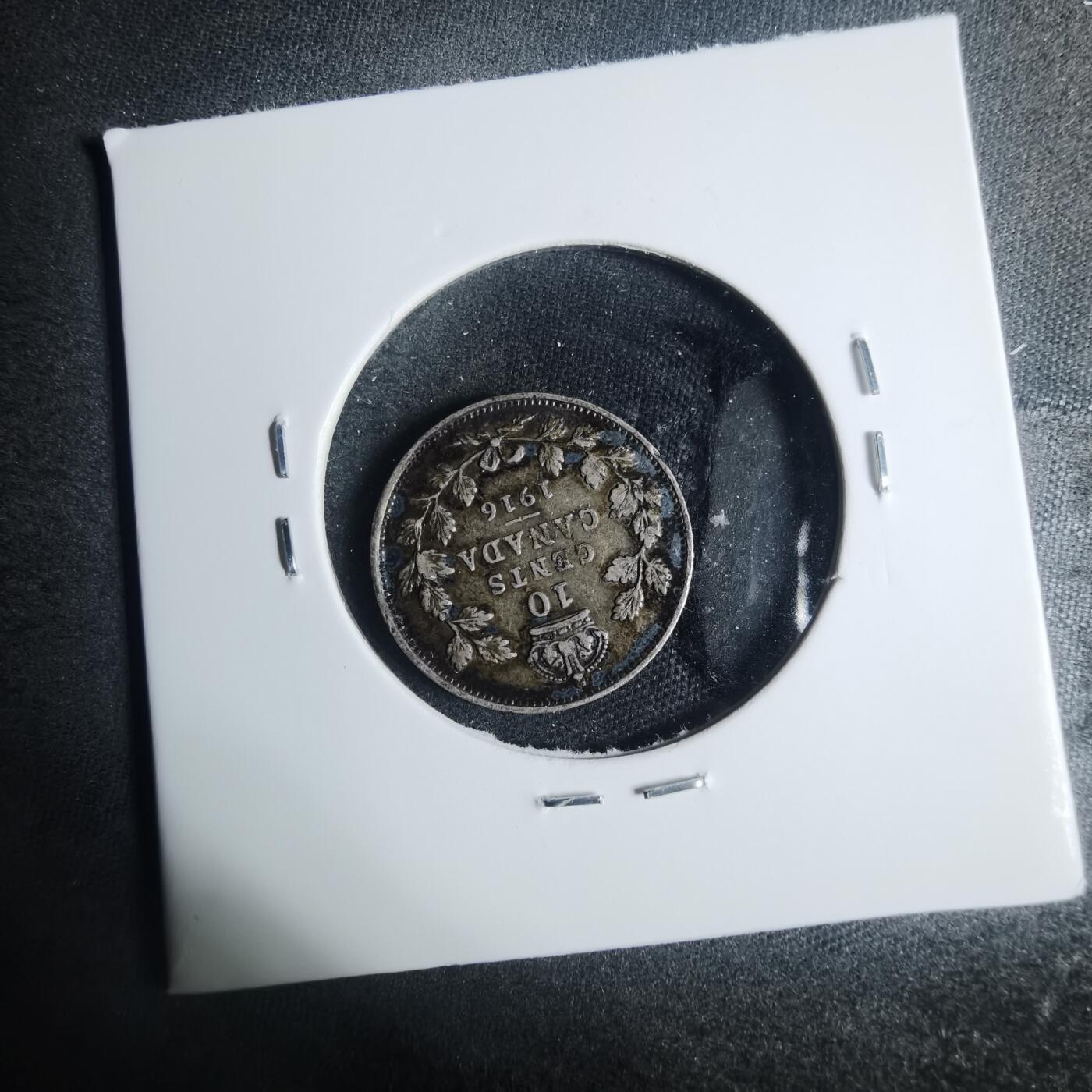 沼泽如烟--第881场 加拿大1916年十分银币