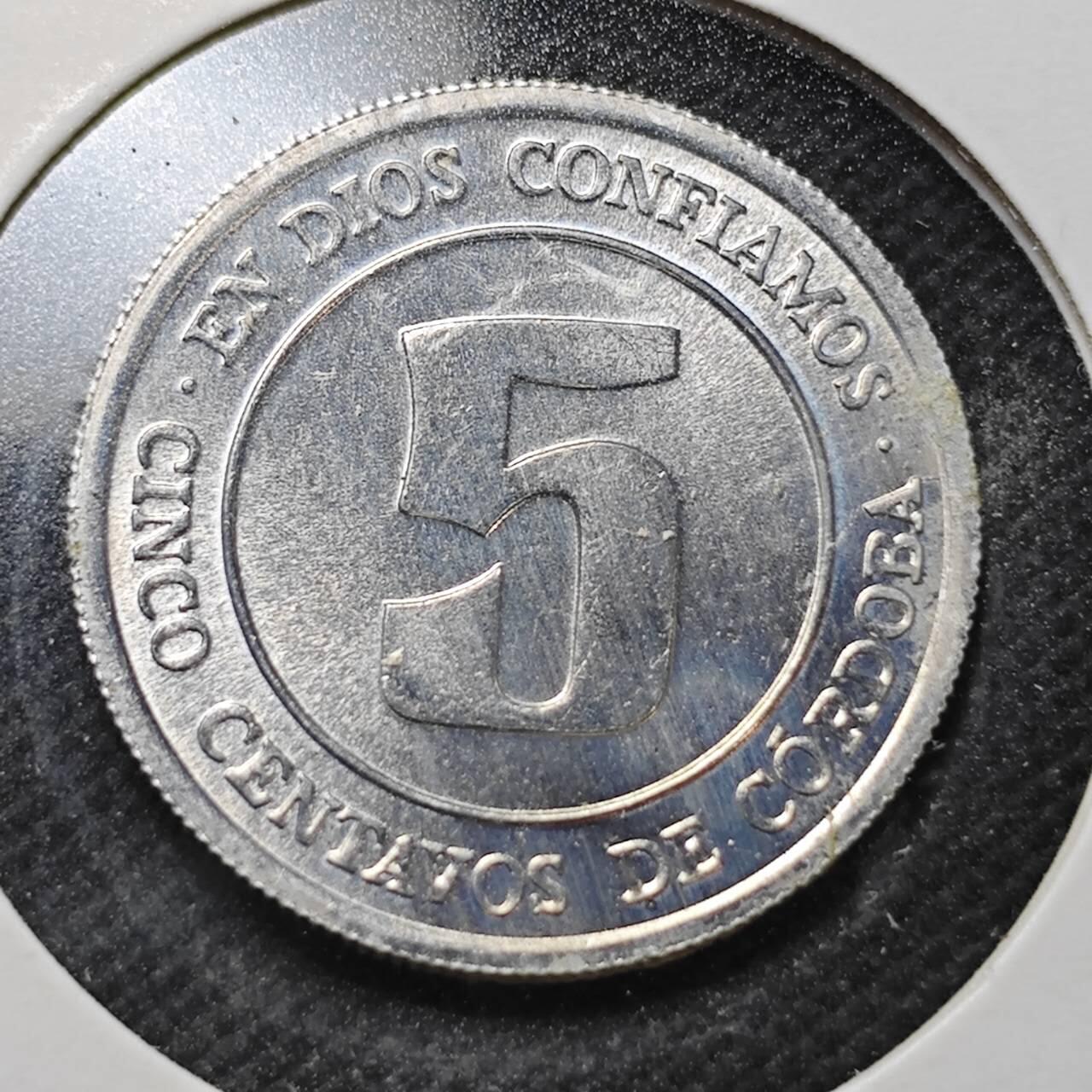 KK钱币收藏小铺  纪念币专场  2月预留时间 周末发货  1974尼加拉瓜5分