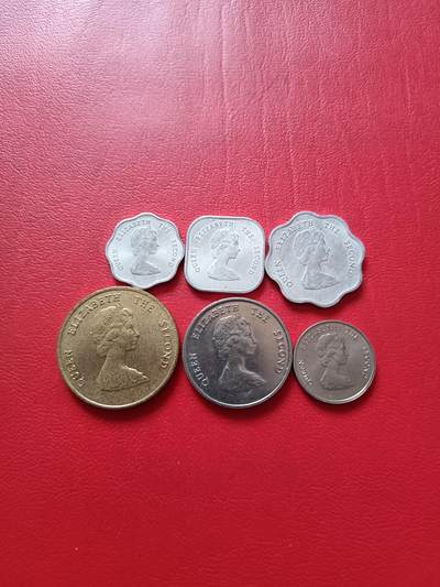 【云涧收藏】第七十三场 英属东加勒比花冠女王套币