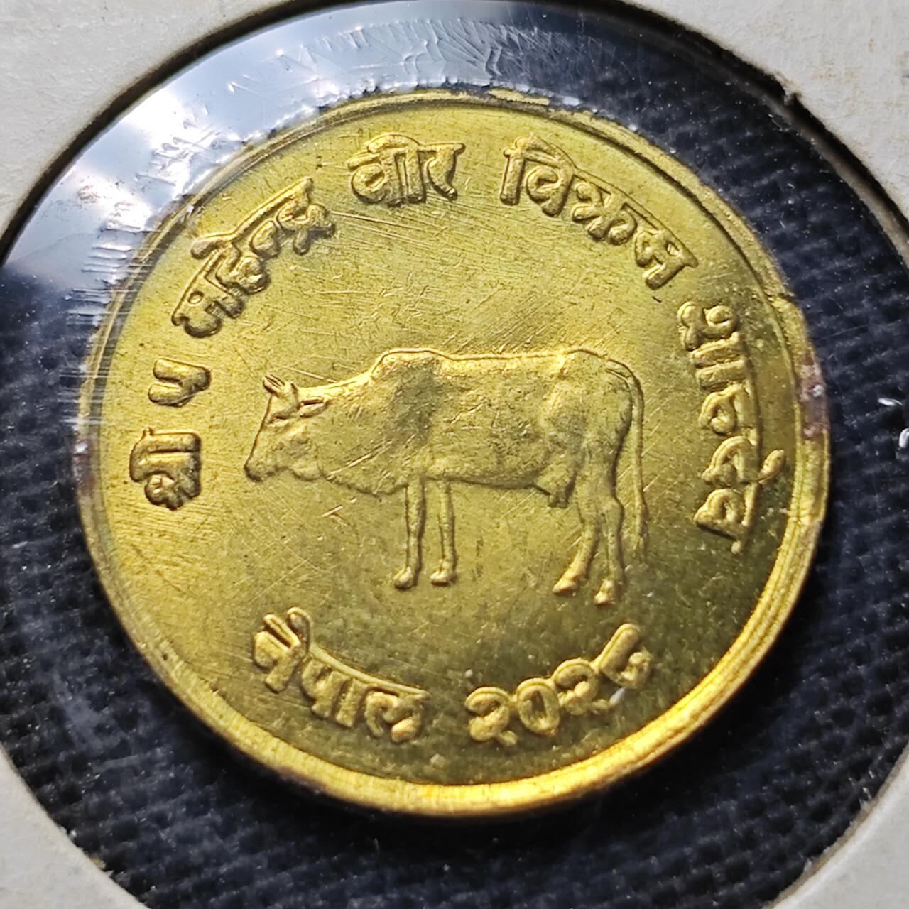 KK钱币收藏小铺  纪念币专场  2月预留时间 周末发货  尼泊尔10派沙纪念币