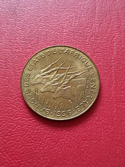 【云涧收藏】第七十三场 中非1996年10法朗，UNC