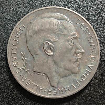 【德藏】世界币章拍卖第150期（拍品征集中~欢迎藏友联系） - 1938年 德国第三帝国元首吞并奥地利纪念银章 直径约：36.1mm；重约：21.7g（原图请联系客服）