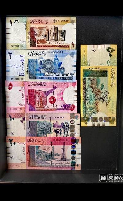全新苏丹2006年1、2、5、10、20、50磅靓品纸币6枚一套 - 全新苏丹2006年1、2、5、10、20、50磅靓品纸币6枚一套