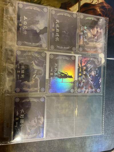 阳大大卡牌拍卖第77期（持续收拍品，周五晚上九点截拍，进群福利早知道） - 斗罗大陆 7张 彩闪 带卡页卡膜