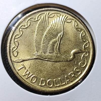 KK钱币收藏小铺  第356场  2月预留时间 周末发货 -  新西兰2元