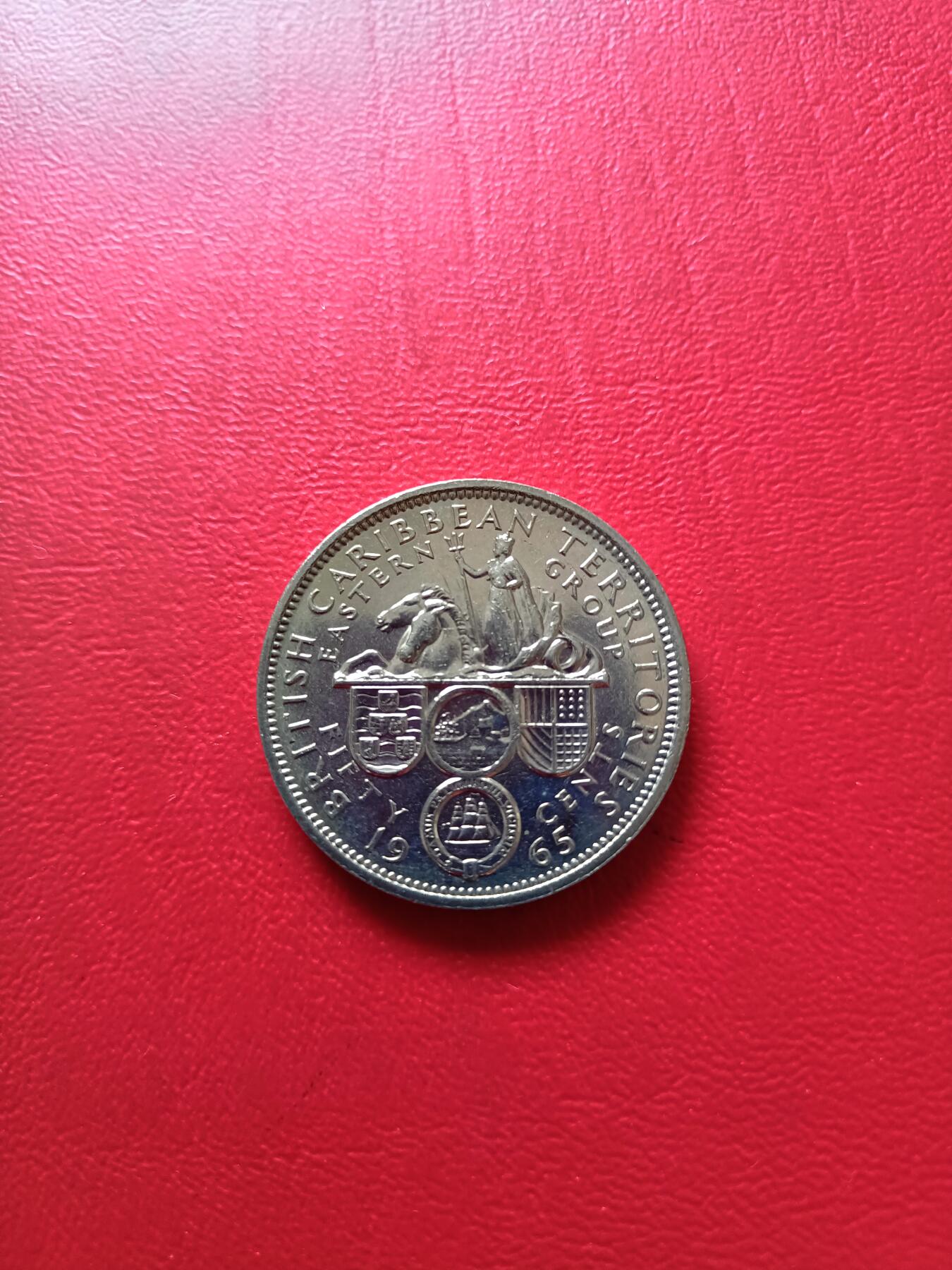 【云涧收藏】第七十三场 英属东加勒比1965年50分，BU