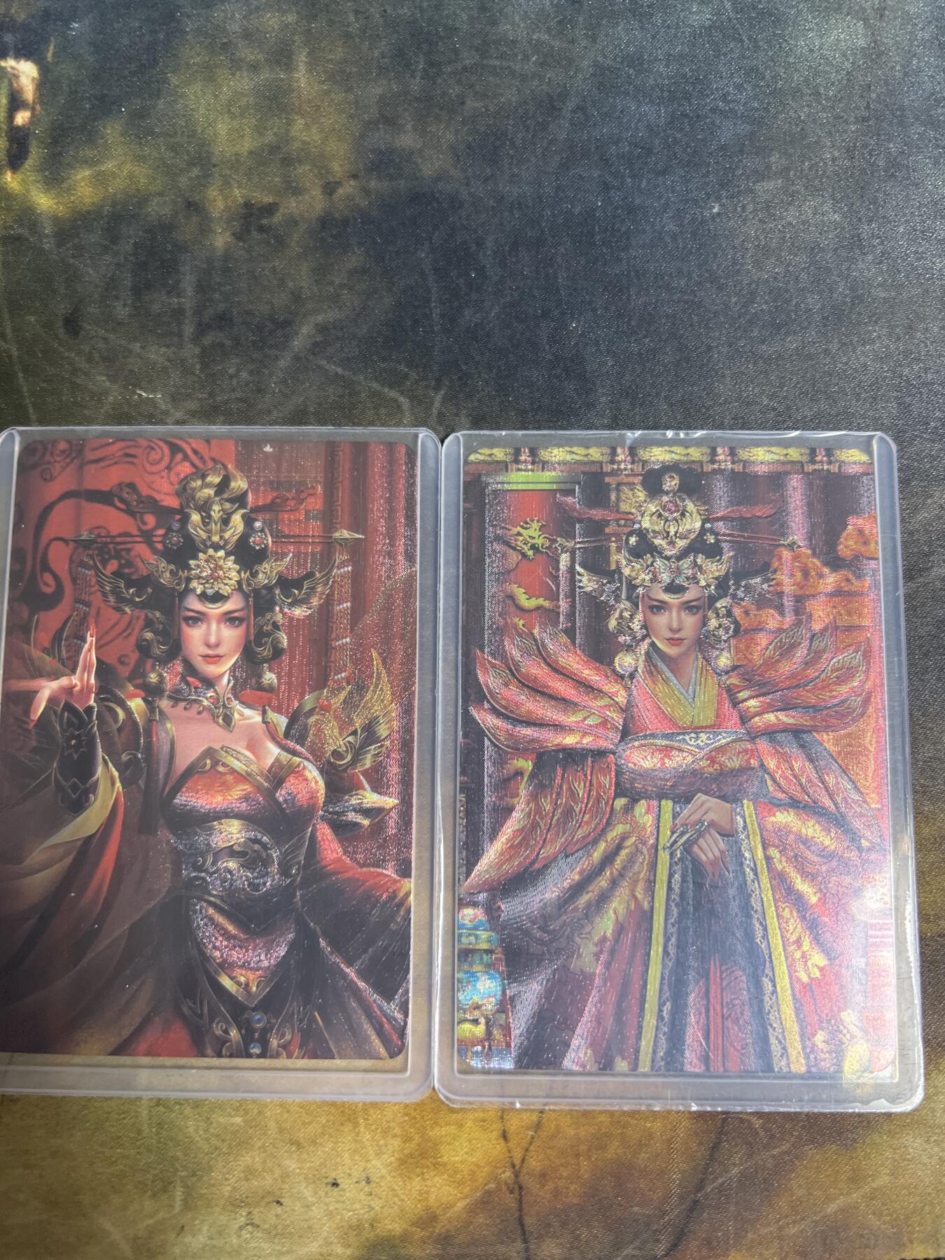 阳大大卡牌拍卖第77期（持续收拍品，周五晚上九点截拍，进群福利早知道） 宁缺卡牌 武曌双服饰对卡 折光粗闪 带卡膜卡夹