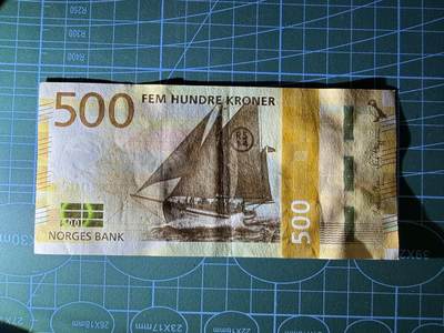 【炜奕收藏】，第四十八期，多套港澳日本纸币 挪威500克朗，AU品相