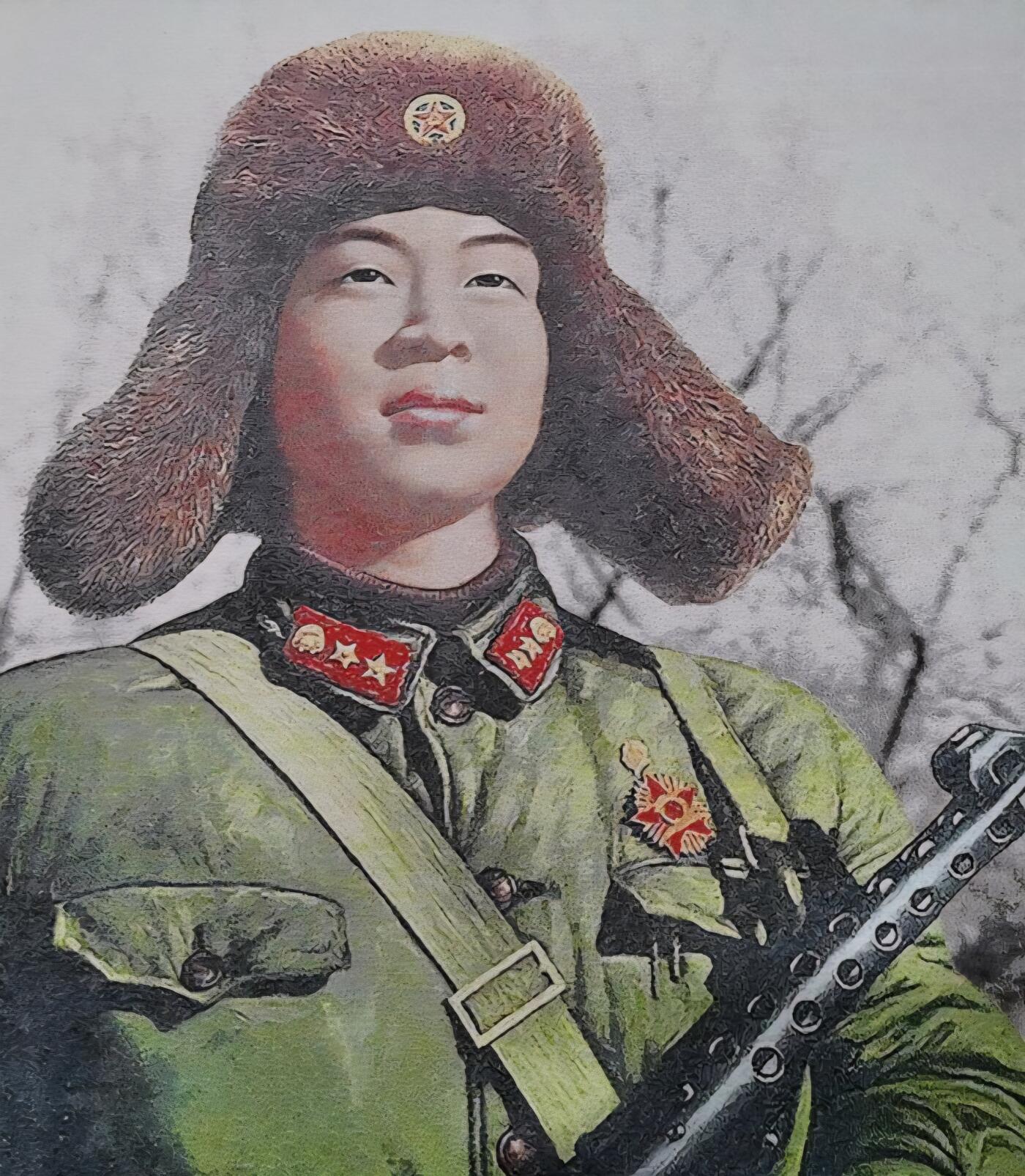 听雨轩 火红年代专场（五） 雷锋画像 红色怀旧刺绣织锦画90*60cm