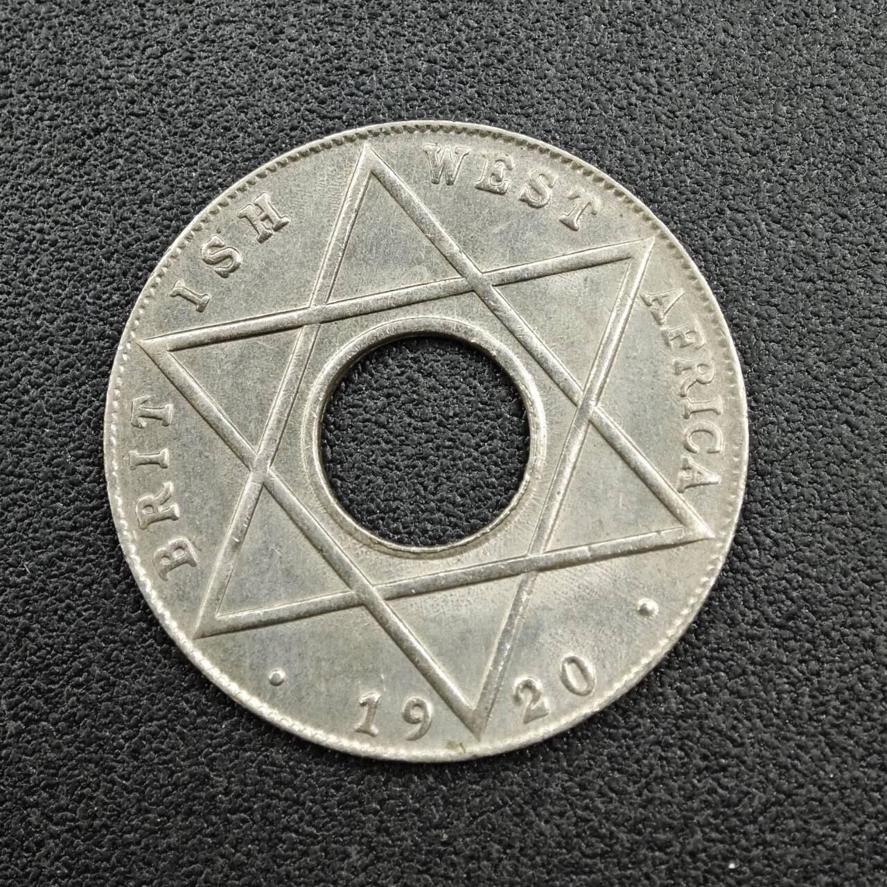 【淘币小摊】实时拍第七百七十拍   散币场   满百包邮可预留二周 每周一统一发货   英属西非1920年乔治五世1/10便士镍币