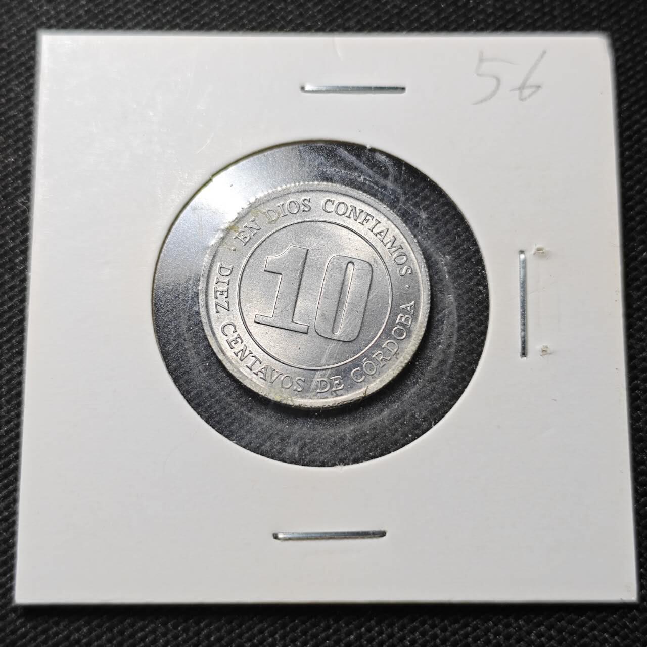 KK钱币收藏小铺  纪念币专场  2月预留时间 周末发货  1974尼加拉瓜10分