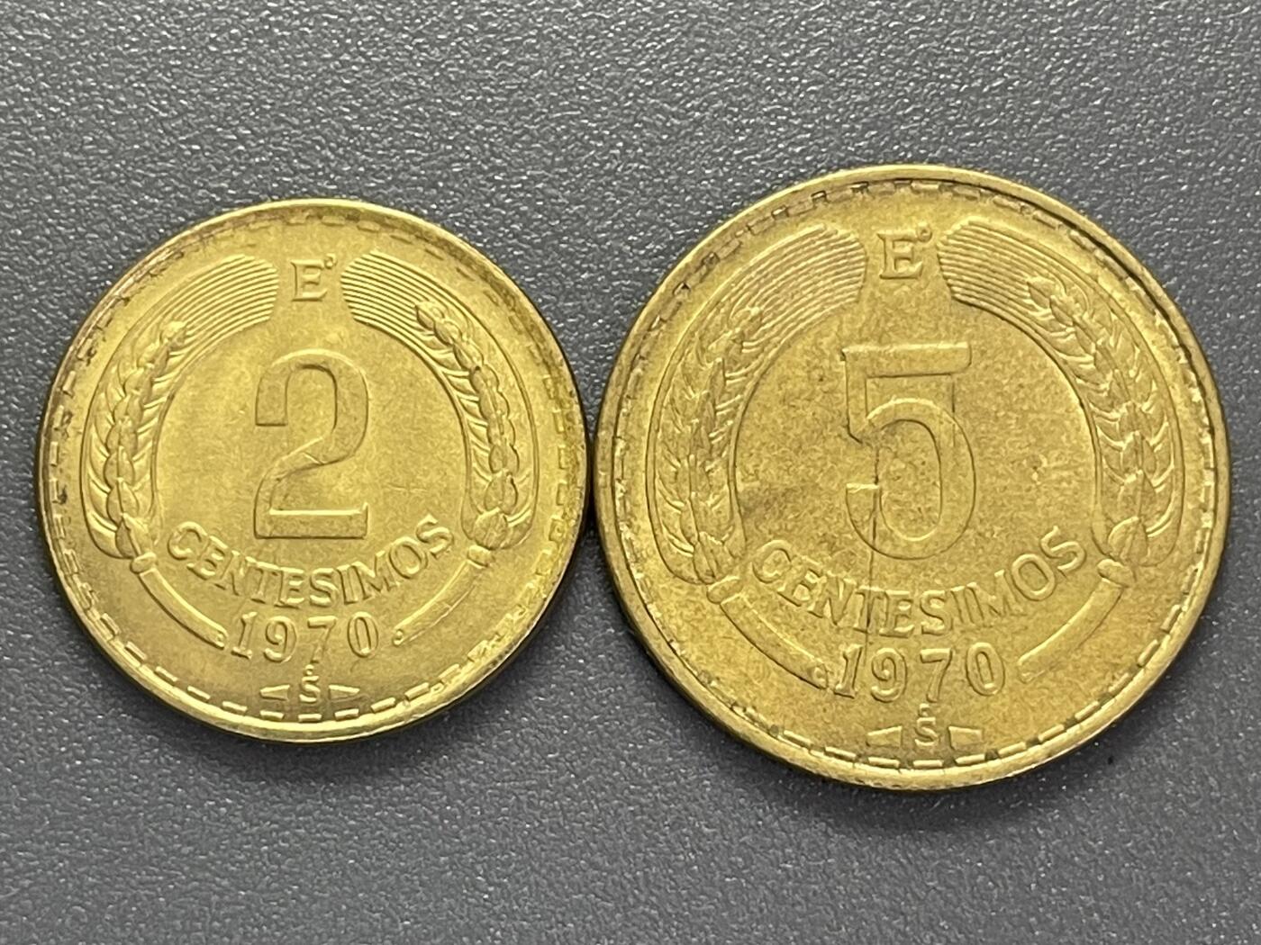 回流1022 智利🇨🇱1970年安第斯神鹫两枚