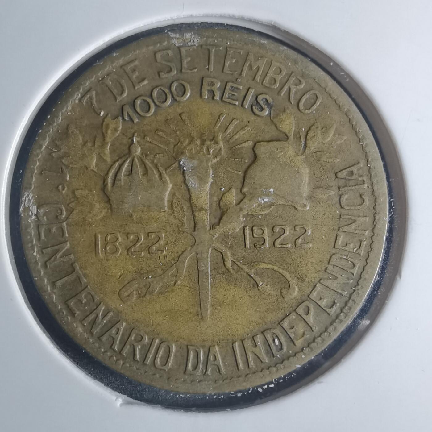 沼泽如烟--第881场 巴西1922年1000瑞斯