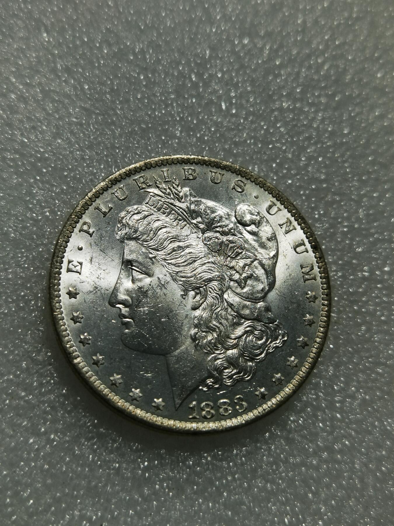 天下钱庄专场欢迎参拍 UNC 1883美国摩根一美元银币
