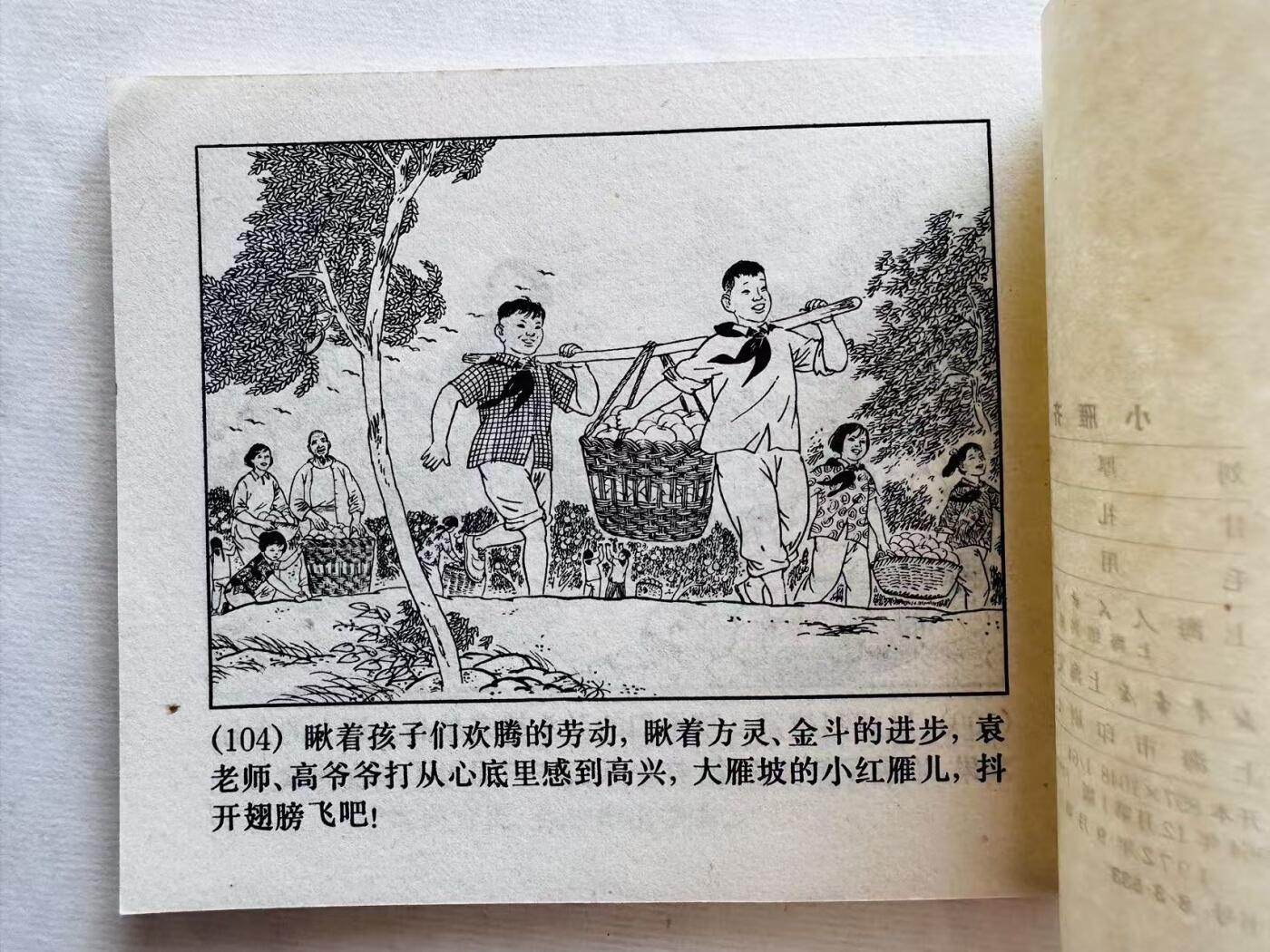 大连首届红藏暨第十一届全国连交会 连环画拍卖 小雁齐飞 出版社：上海人民 年代：72.9 开本：60 品相：9.9  毛用坤