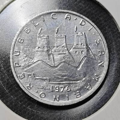 KK钱币收藏小铺  纪念币专场  2月预留时间 周末发货 -  1976圣马力诺5里拉