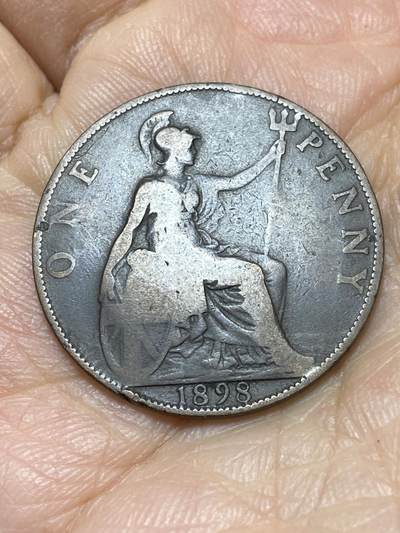 2025年第一百一十四场(总第一百四十场）外国好品散币(免佣金) - 英国🇬🇧1898年1便士(维多利亚女王老年披纱)