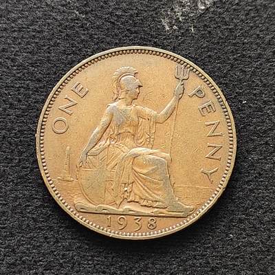 【全场包邮】纯粹捡漏拍470场（免费代拍第7场） - 英国1938年乔治六世1便士大铜币