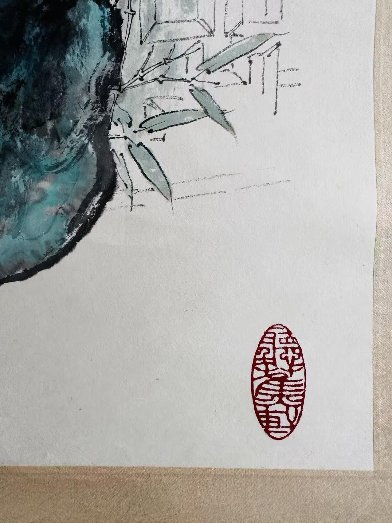 大连首届红藏暨第十一届全国连交会 连环画拍卖 韩敏国画一幅 年代：2006 3平尺   韩敏