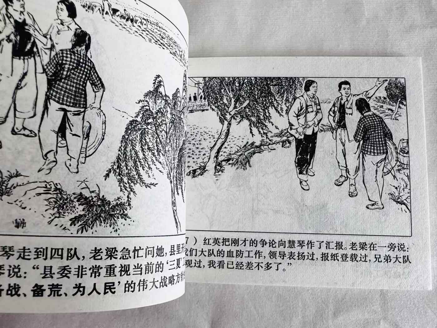 大连首届红藏暨第十一届全国连交会 连环画拍卖 血防线上 出版社：上海人民 年代：73.3 开本：60 品相：9.9  创作组