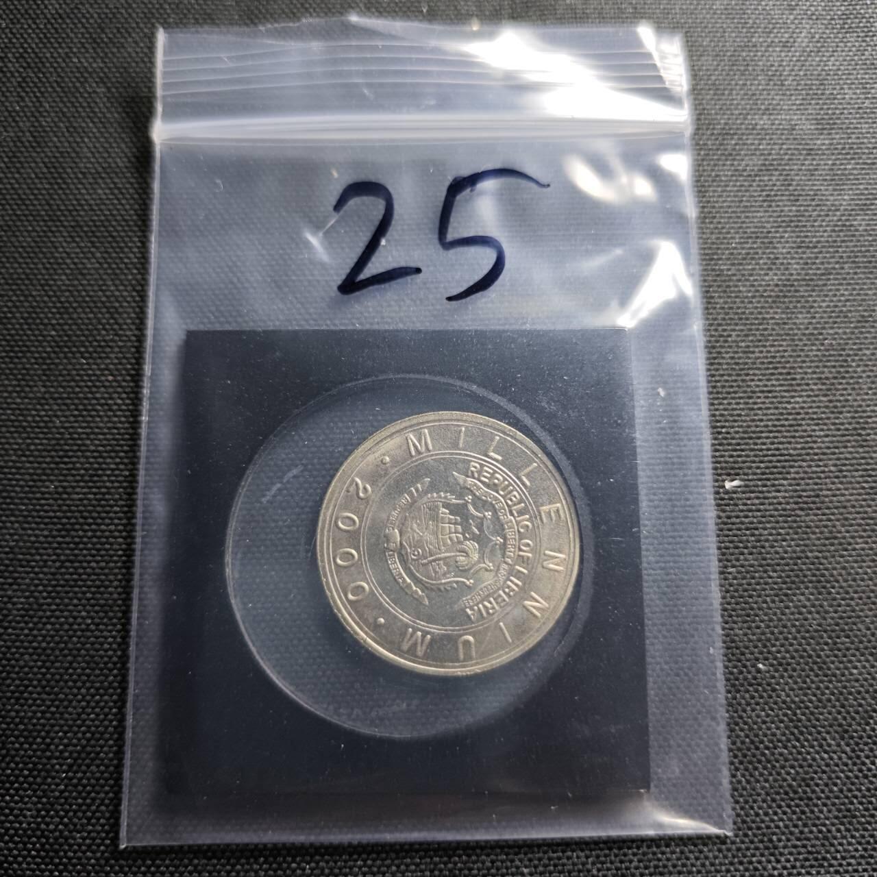 KK钱币收藏小铺  纪念币专场  2月预留时间 周末发货   2000利比里亚5元生肖 兔子 纪念币