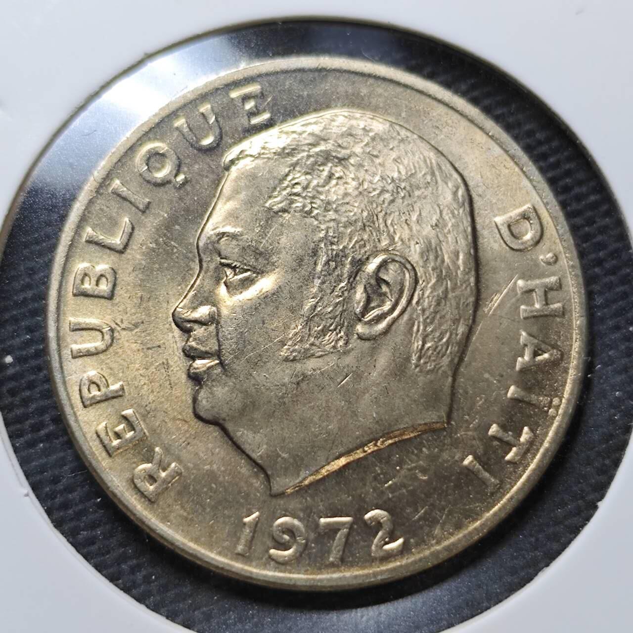 KK钱币收藏小铺  纪念币专场  2月预留时间 周末发货  1972海地50分 好品