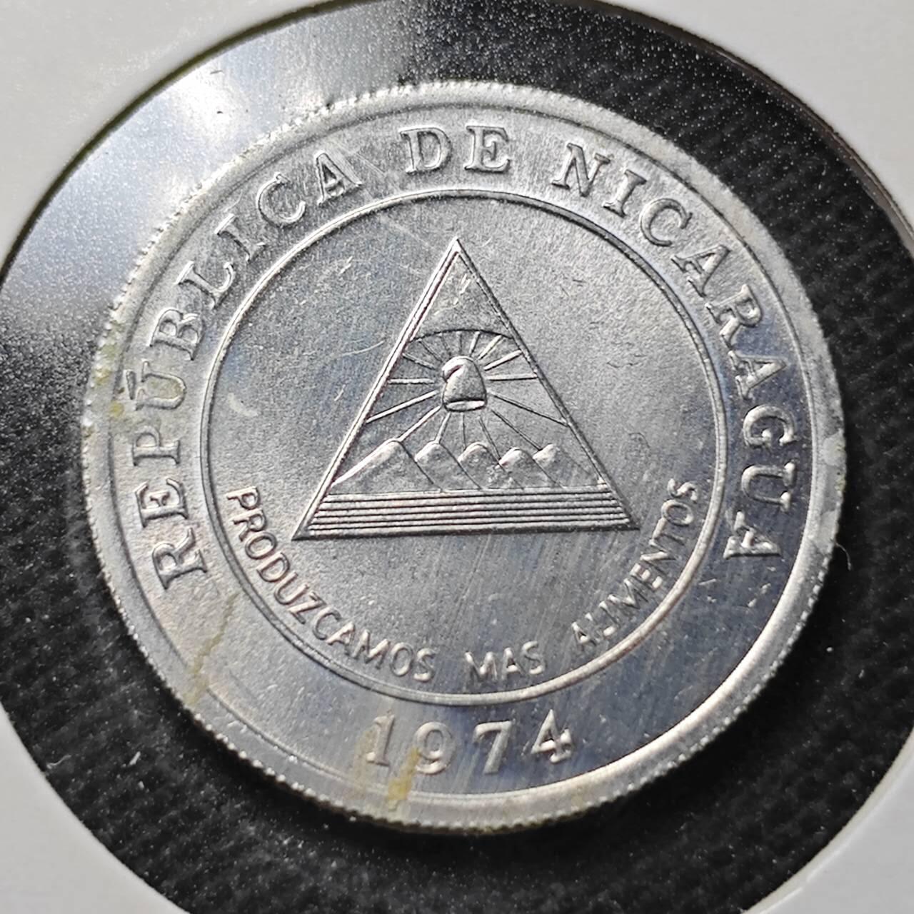 KK钱币收藏小铺  纪念币专场  2月预留时间 周末发货  1974尼加拉瓜5分