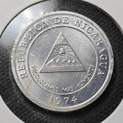 KK钱币收藏小铺  纪念币专场  2月预留时间 周末发货 -  1974尼加拉瓜5分