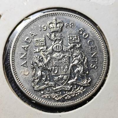 KK钱币收藏小铺  第356场  2月预留时间 周末发货 -  1968加拿大50分