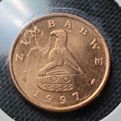 KK钱币收藏小铺  第356场  2月预留时间 周末发货 -  1997津巴布韦1分 