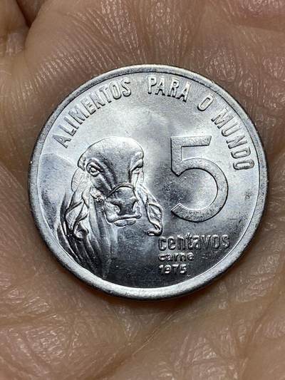 2025年第一百一十四场(总第一百四十场）外国好品散币(免佣金) - 巴西🇧🇷1975年5分(FAO币)