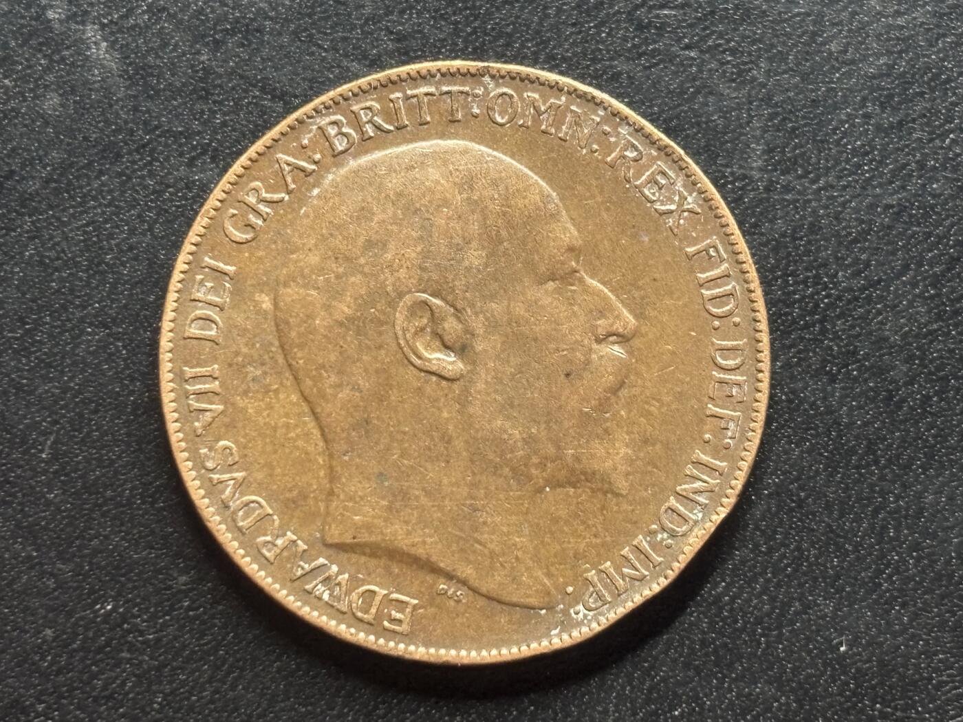 邮泉阁限时拍卖第三十二场 英国硬币专场（硬币在国外。请付邮费6元。） 英国爱德华七世国王1910年1便士