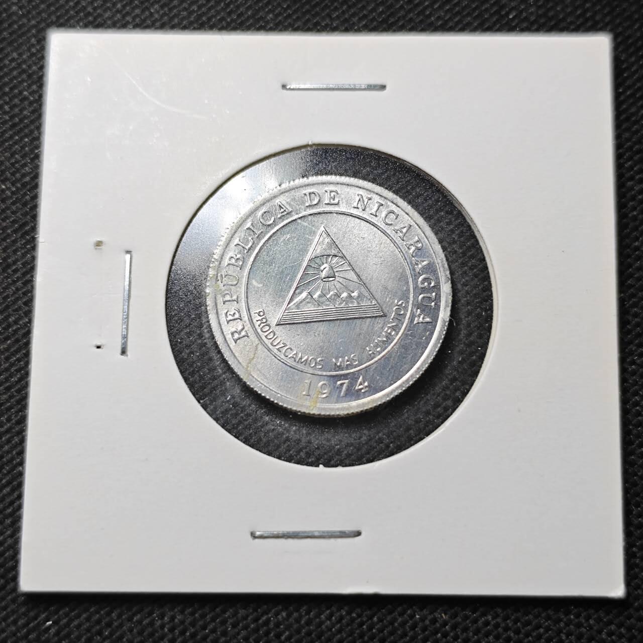 KK钱币收藏小铺  纪念币专场  2月预留时间 周末发货  1974尼加拉瓜5分