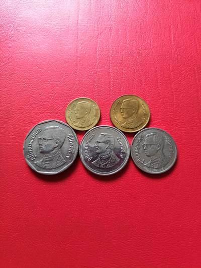 【云涧收藏】第七十三场 泰国25萨挡～5泰珠5枚