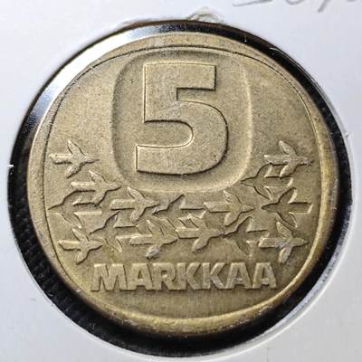 KK钱币收藏小铺  第356场  2月预留时间 周末发货 -  1989芬兰5马克破冰船