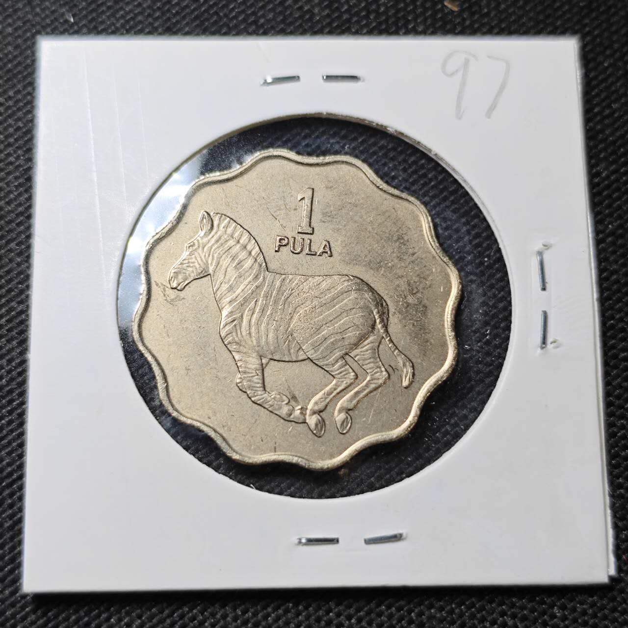 KK钱币收藏小铺  纪念币专场  2月预留时间 周末发货  1976博茨瓦纳1普拉 好品