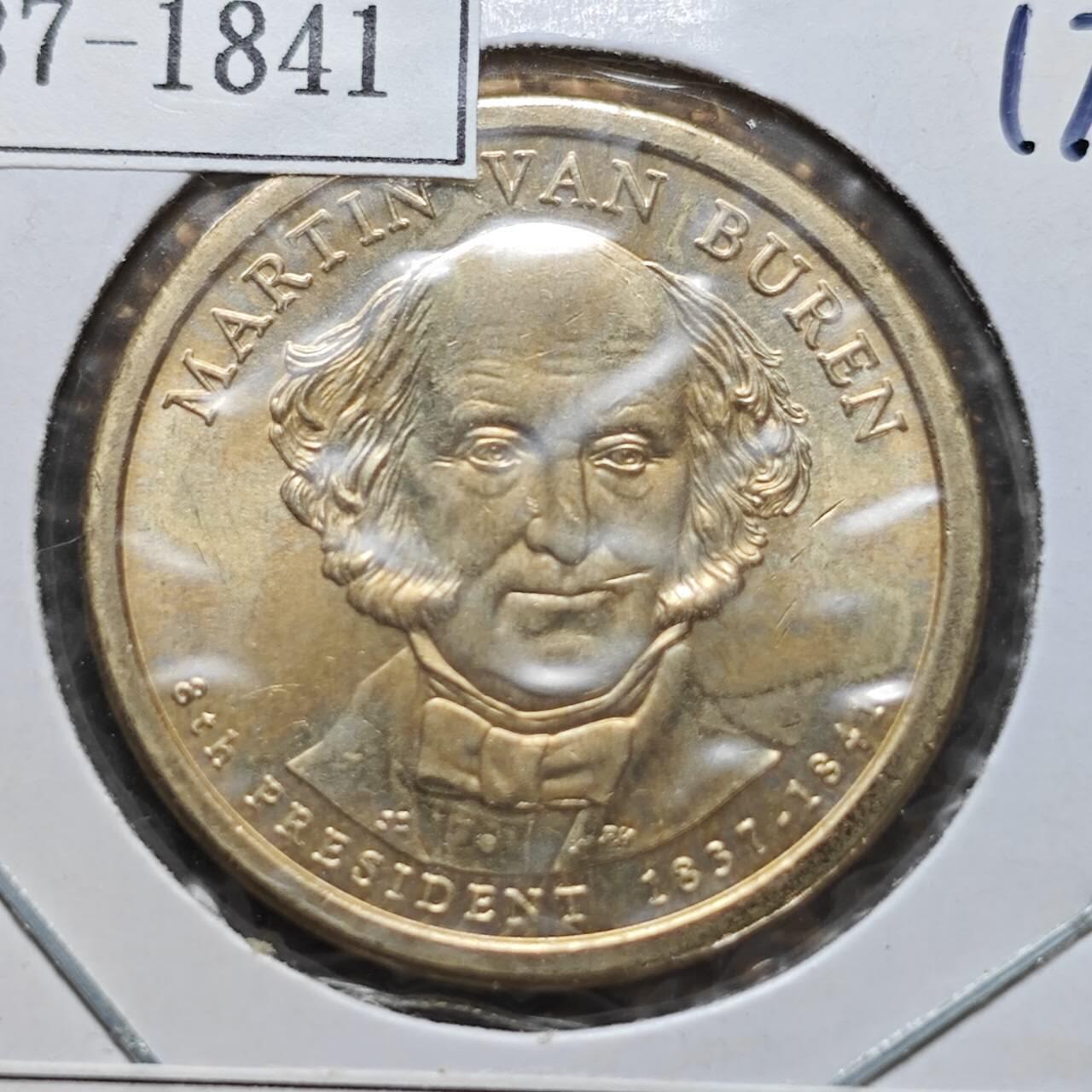 KK钱币收藏小铺  纪念币专场  2月预留时间 周末发货   2008美国第8届总统1元纪念币 