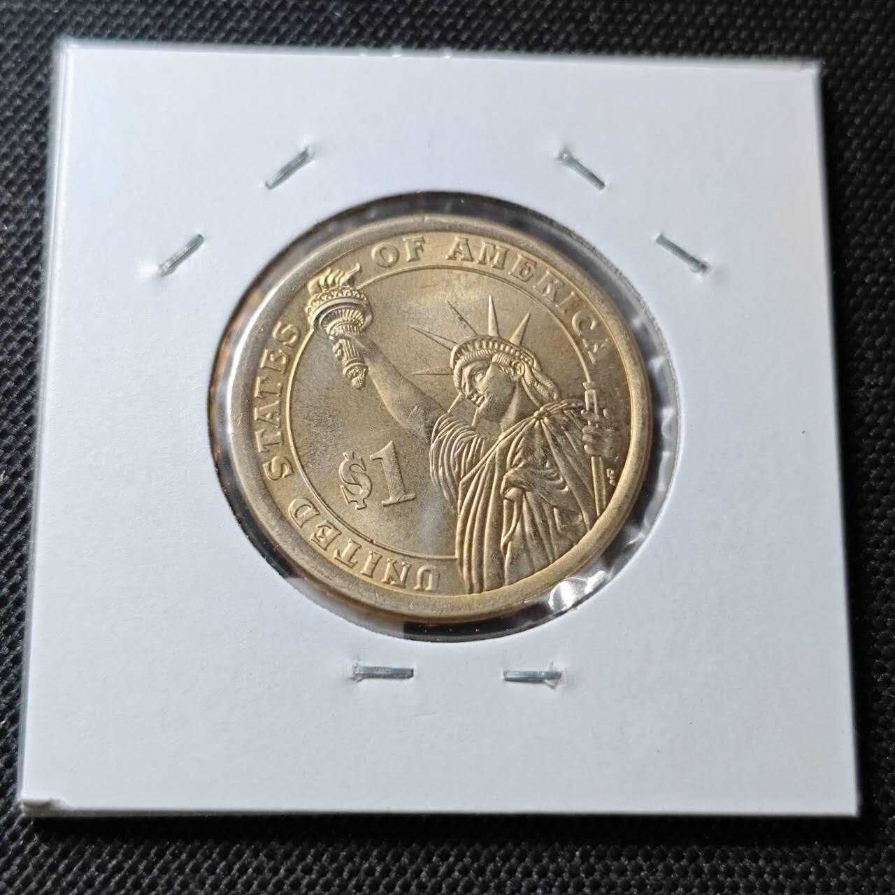 KK钱币收藏小铺  纪念币专场  2月预留时间 周末发货        2014美国第29届总统1元纪念币 