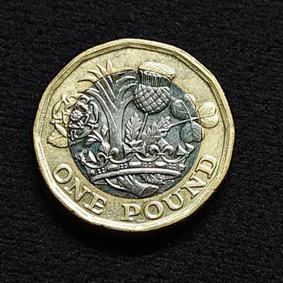 【全场包邮】纯粹捡漏拍470场（免费代拍第7场） - 英国2016年十二边形1镑双色币