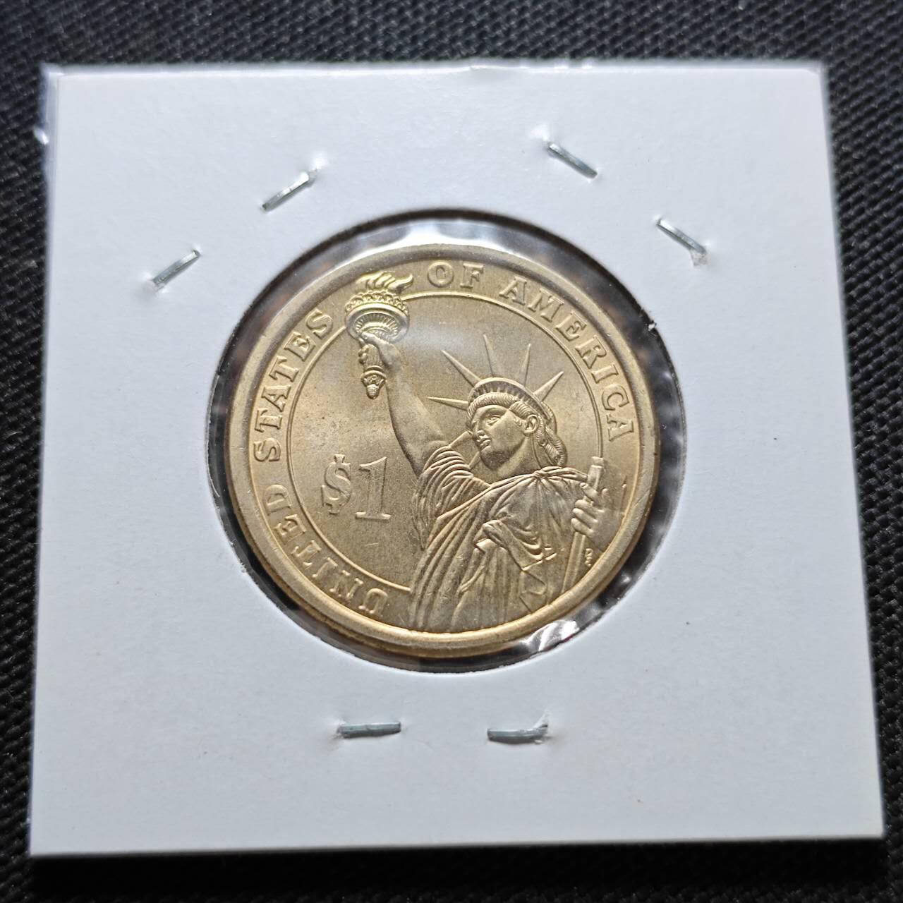 KK钱币收藏小铺  纪念币专场  2月预留时间 周末发货           2016美国第38届总统1元纪念币 